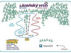 Trail map Lázeňský vrch – Lipová Lázně