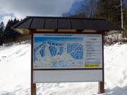 Overview board at the parking lot