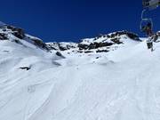 Slopes at the Muttleren chairlift