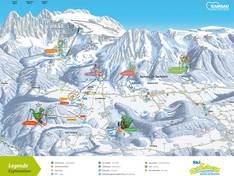 Trail map Ramsau am Dachstein – Rittisberg