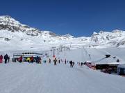 Easy slopes at Plan Maison in Breuil-Cervinia