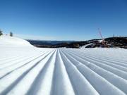 Perfect slope grooming in Nesfjellet