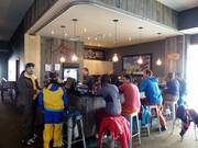 At the Revelation Lodge, you can end your ski day at the espresso bar.