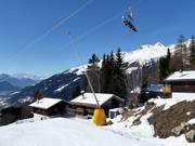 Snowmaking with snow lances on the valley run
