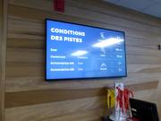 Digital displays at the Guest Services