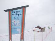 Espace Nordique at the mountain station of the Choseaux chairlift