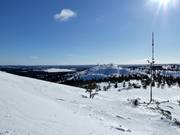 View over the Ruka ski area towards the Masto mountain station
