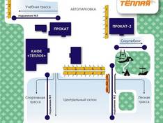 Trail map Teplaya Gora