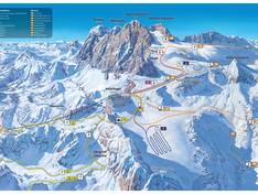 Trail map Dachstein Glacier (Dachsteingletscher)