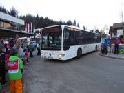 Ski buses run to the valley station