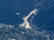 View of the Les Panards ski area