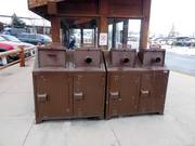 Waste separation in the Jackson Hole ski area