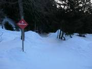 Steep ski route Hinteres Hochmahd from Alpjoch