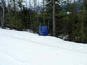 One of the few snow cannons at Revelstoke