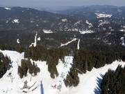 View from the television tower towards the Malina ski centre 2