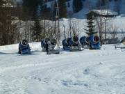 Snow cannons for the Heutal ski area