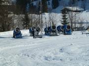 Snow cannons for the Heutal ski resort