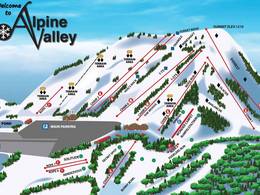 Trail map Alpine Valley – White Lake