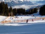 Beginner area at the Almboden platter lift