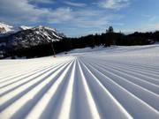Perfect slope grooming in the Wildhaus ski area