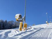 High-performance snow cannon at the Kißlingerlift
