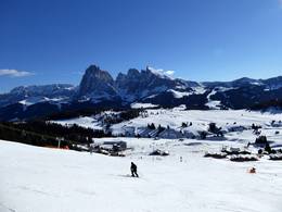 Ski resort Alpe di Siusi (Seiser Alm)
