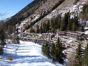 View of the accommodations in Pampeago