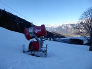 Snowmaking up to Maienberg