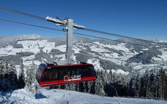 Skiing near St. Johann im Pongau