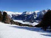 Valley run Haideralm with Reschensee
