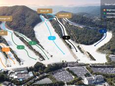 Trail map Jisan Forest Resort