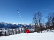 Snow-making lance in the ski resort of Geilo