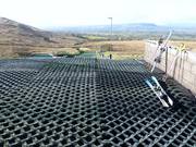 The slope at the mountain station of the drag lift