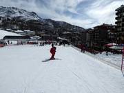 Conveyor belt in the village of Breuil-Cervinia