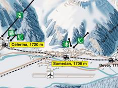 Trail map Survih – Samedan