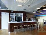 The bar on the upper floor at the ski hall in Terneuzen