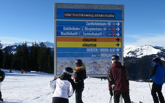 Hochkönig: orientation within ski resorts – Orientation Hochkönig – Maria Alm/Dienten/Mühlbach