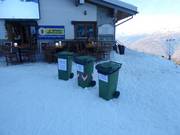 Waste separation in the Aprica ski area