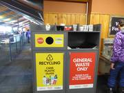 Waste separation in the Mt. Hutt ski area
