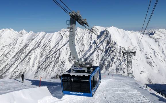 Biggest height difference surrounding Salt Lake City – ski resort Snowbird