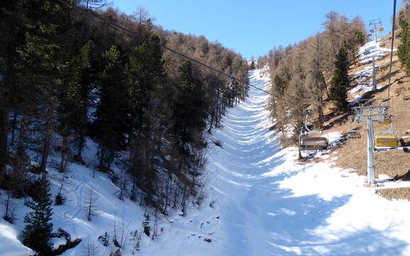 Ski resorts for advanced skiers and freeriding Upper Venosta Valley (Obervinschgau) – Advanced skiers, freeriders Watles – Malles Venosta (Mals)