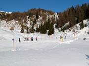 Race track at the Pralongià I platter lift