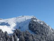 View of the difficult slope La Crois Noir (Gryon)
