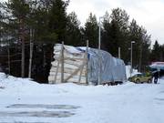 Cover tarpaulins for snowfarming