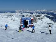 A retired gondola as a starting hut