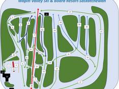 Trail map Wapiti Valley