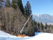 Snow-making lance at the Kochelberg slope