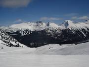 View from Whistler Mountain to Blackcomb Mountain