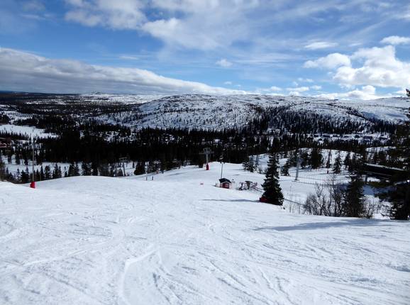 View over the ski resort of Vemdalsskalet