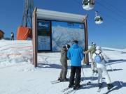 Information board at Roche de Mio
